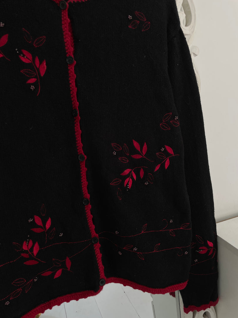 Christopher & Banks Embroidered Vintage Sweater-Bust 46