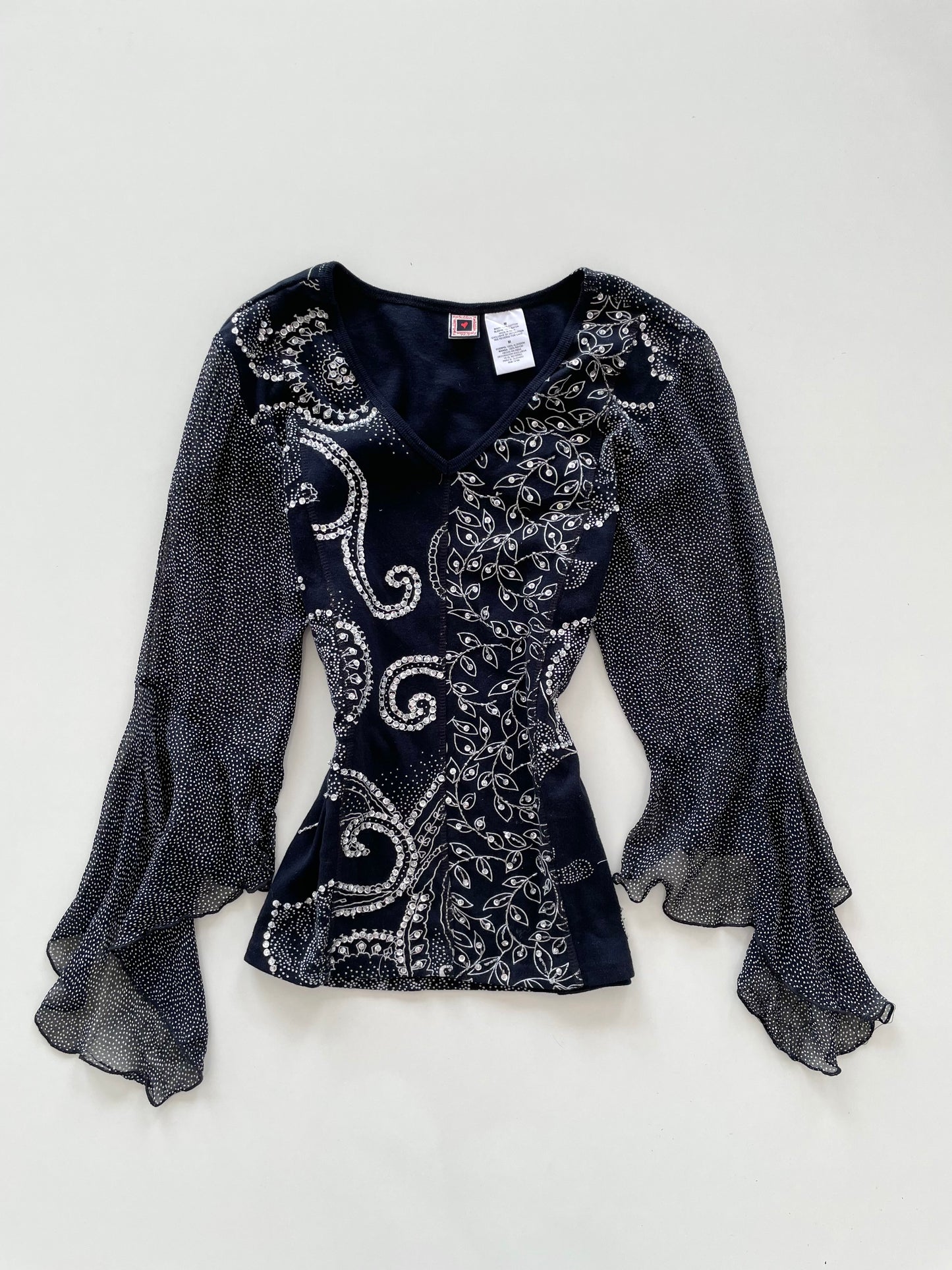 Forbidden Embroidered Top-Bust 34 to 38
