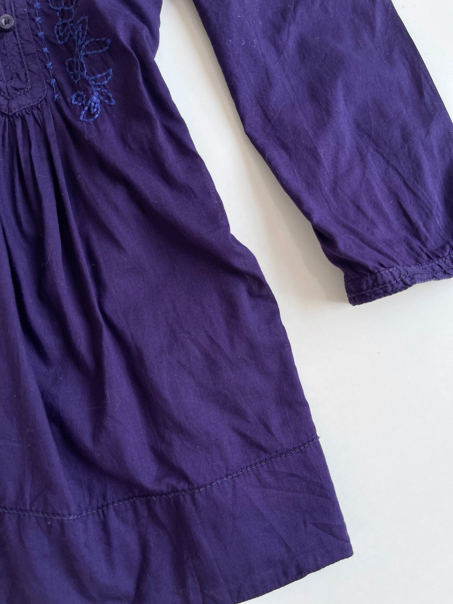Embroidered 100% Cotton Top-Bust 38