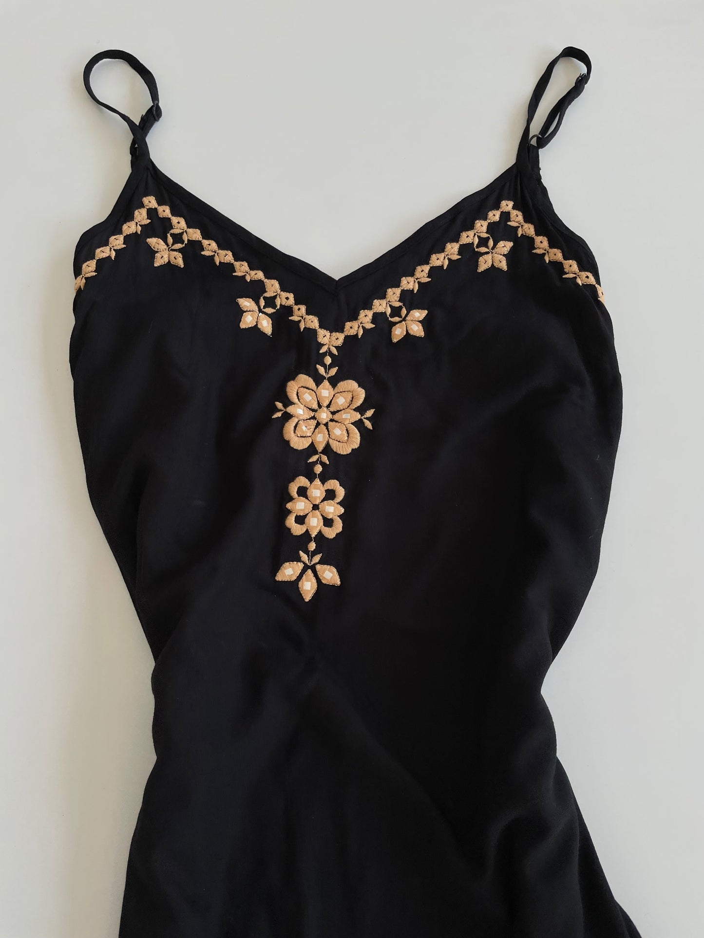 Millers Embroidered Vintage Dress-Bust 40