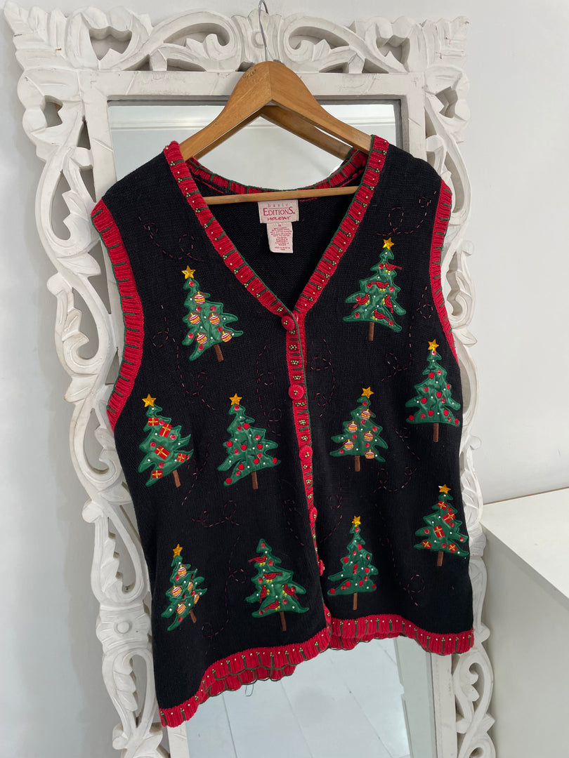 Christmas Sweater Vest-Bust 46