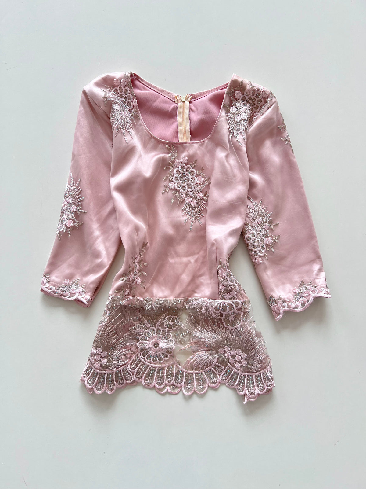 Lace Embroidered Vintage Top-Bust 38