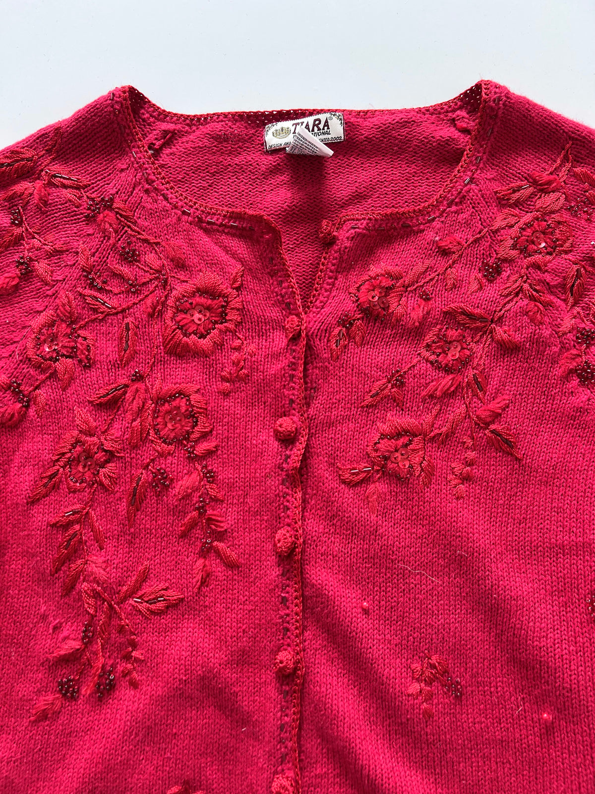 Tiara Embroidered Sweater-Bust 46