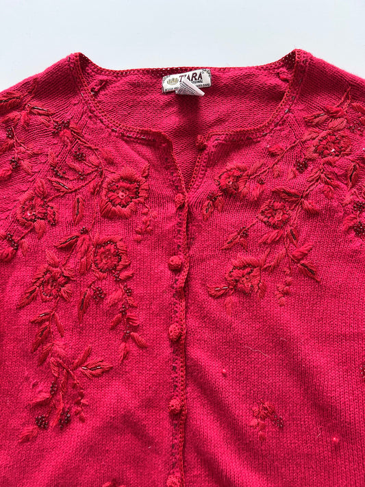 Tiara Embroidered Sweater-Bust 46