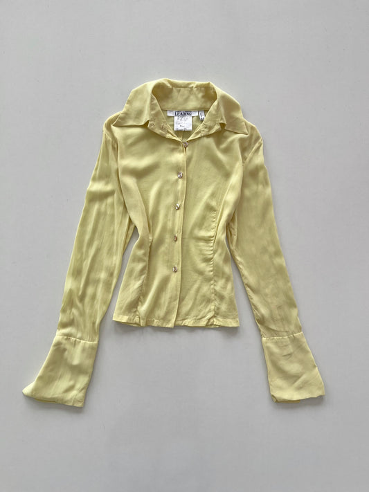 Lady Fashion Leading 100% Silk Sheer Shirt-Bust 34