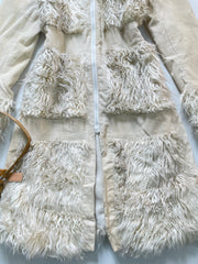 Vintage Corduroy Fur Jacket-Bust 36