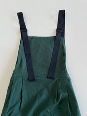Green Dungaree Dress-Waist Upto 34