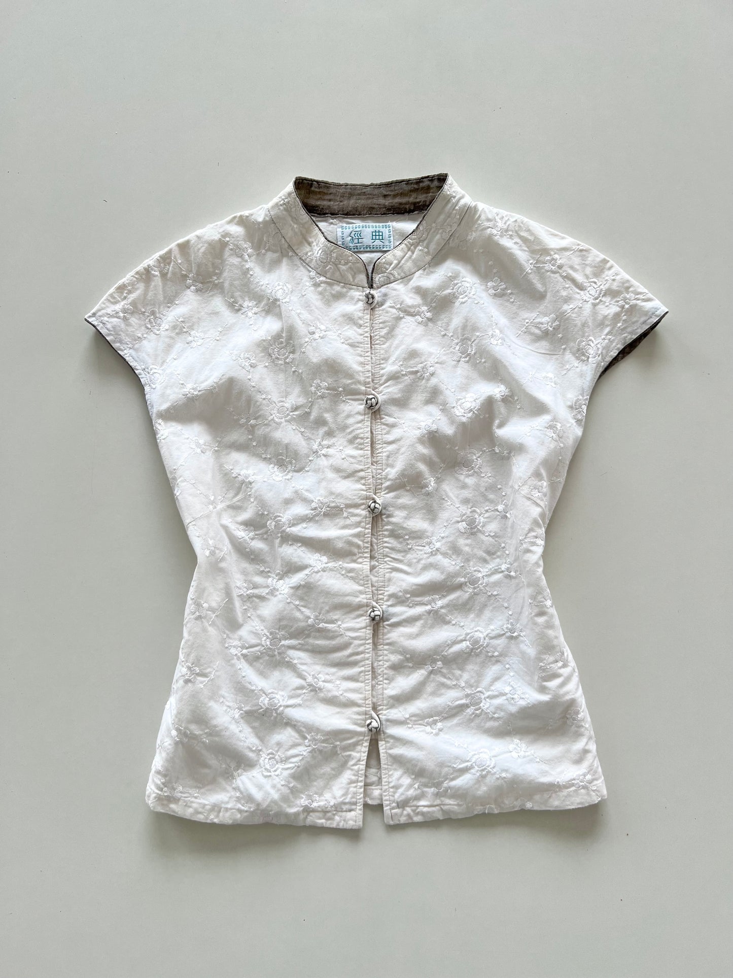 Chinese Embroidered Cotton Top-Bust 38