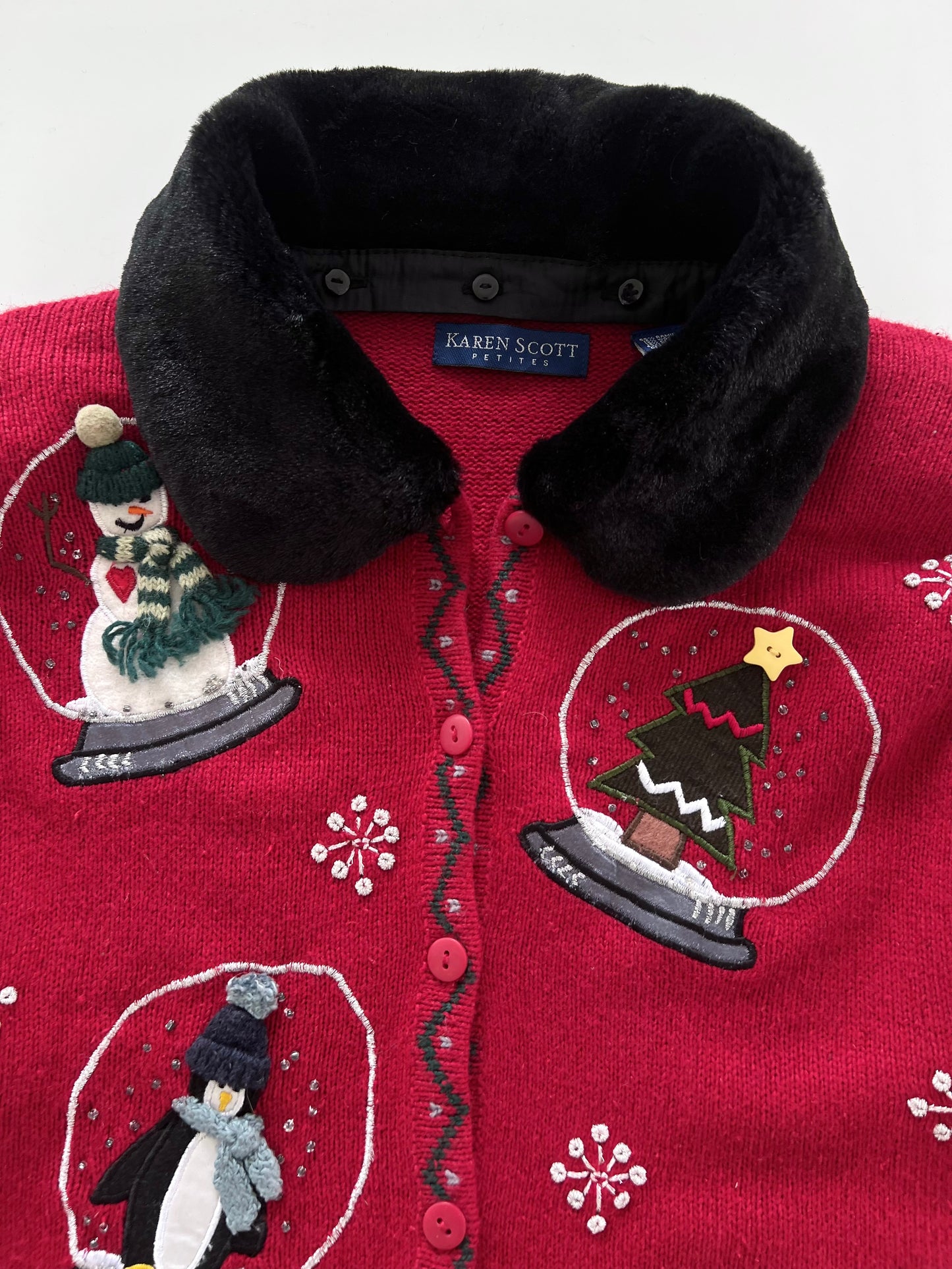 Karen Scott Christmas Sweater-Bust 42