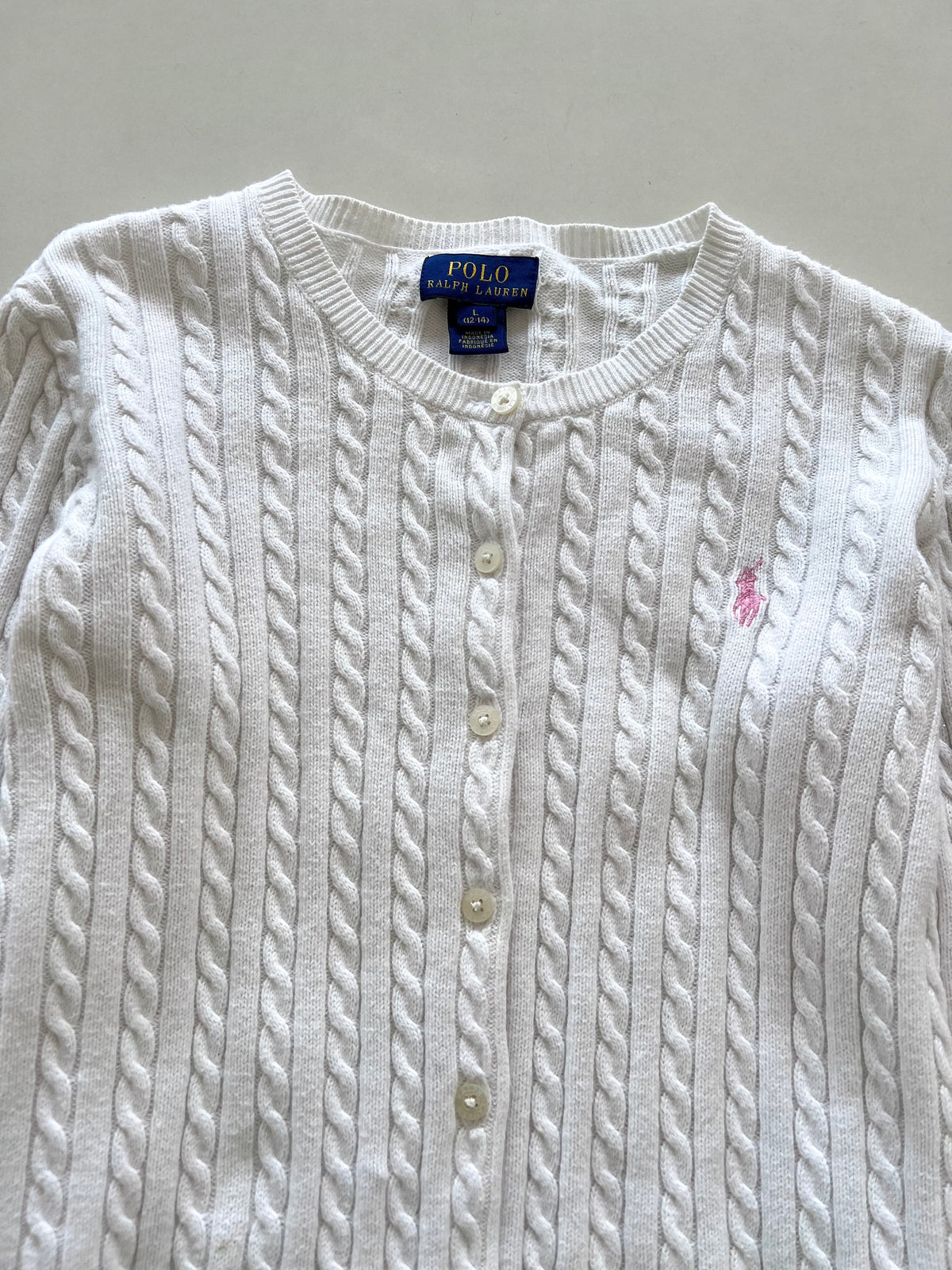Ralph Lauren 100% Cotton Vintage Cardigan-Bust 36