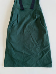 Green Dungaree Dress-Waist Upto 34