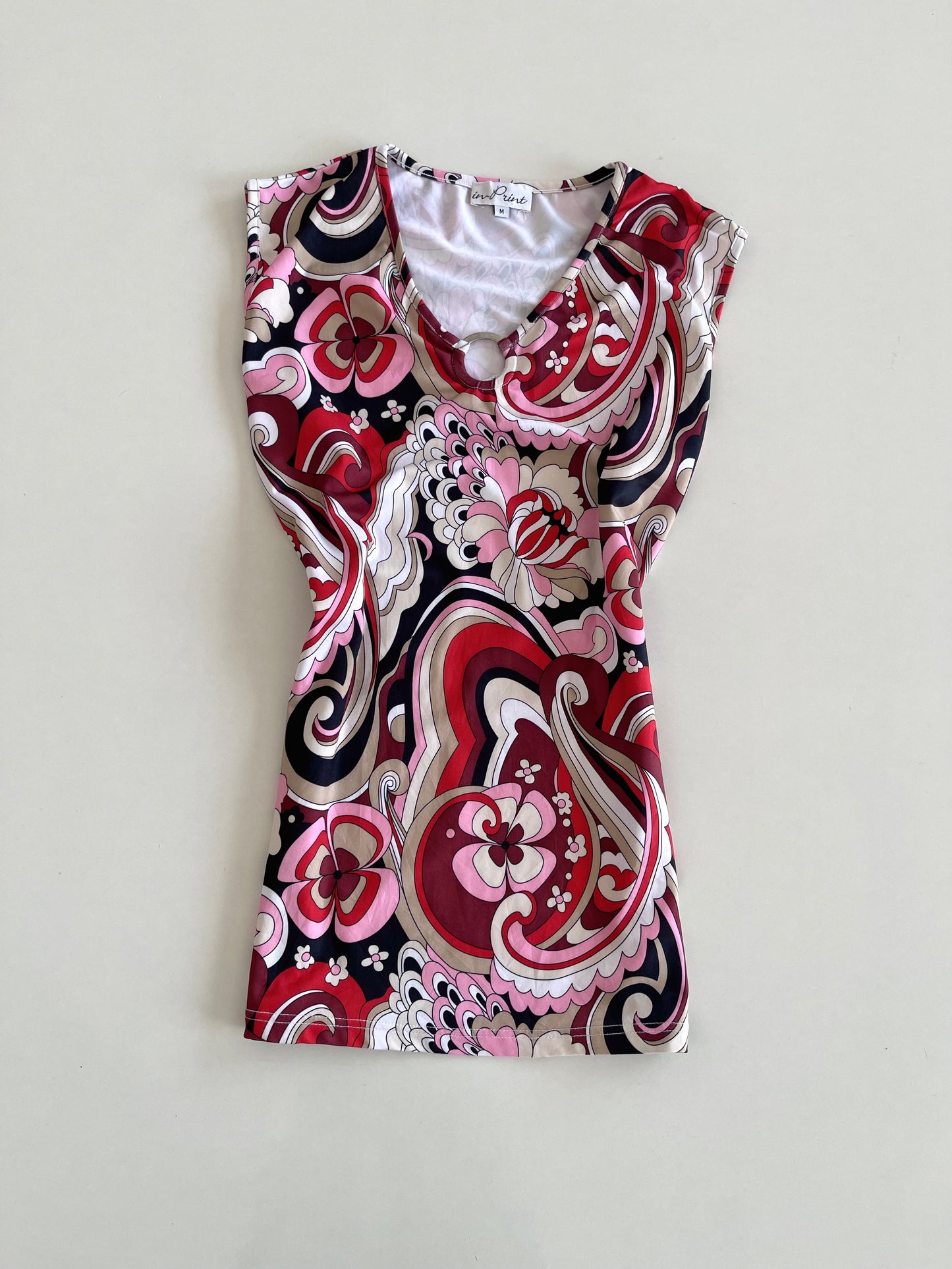 In Print Paisley Top-Bust 44 to 46