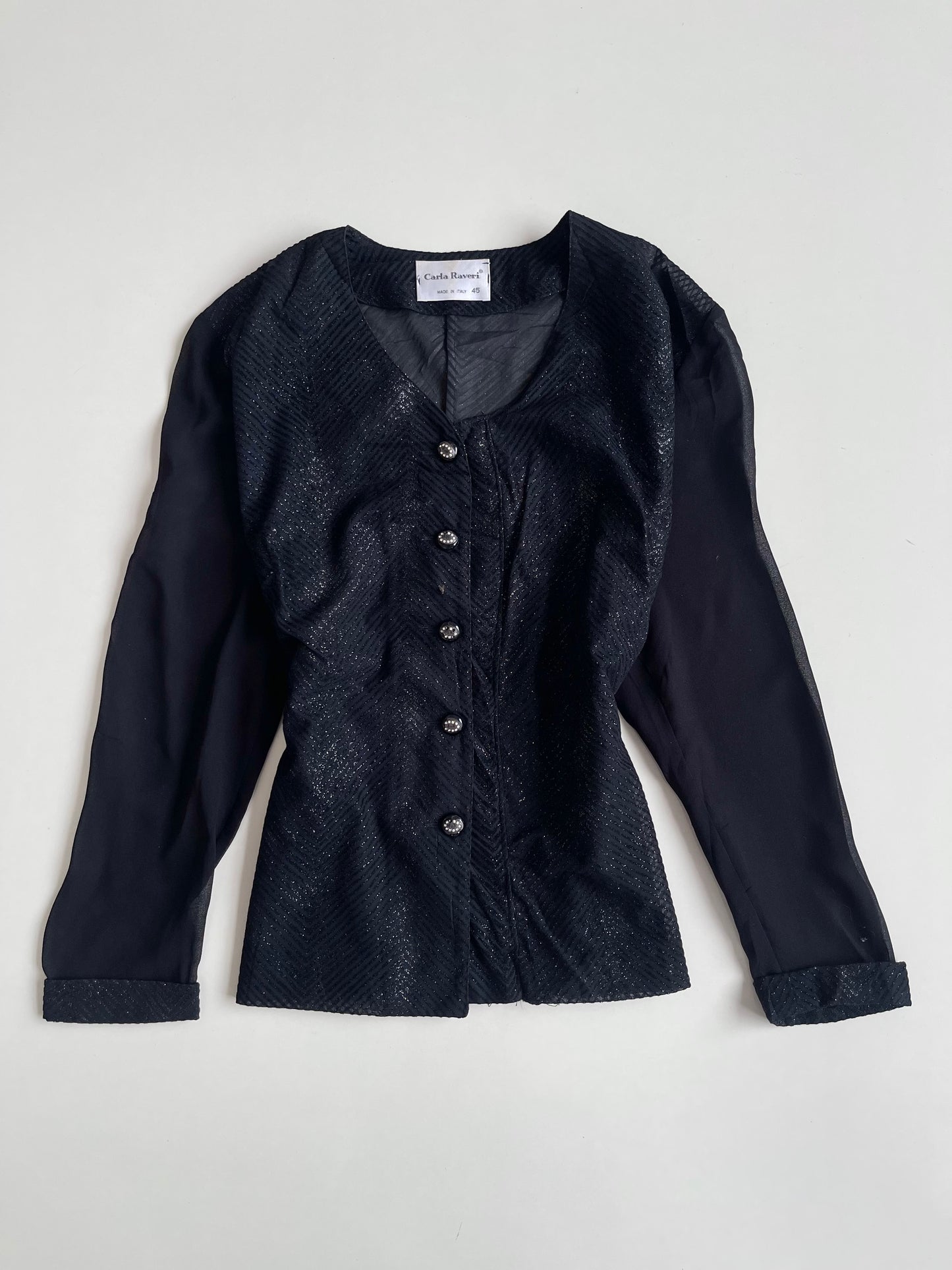 Carla Raveri Sheer Shirt-Bust 40
