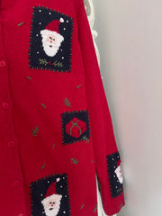 The Quacker Factory Embroidered Christmas Sweater-Bust 40