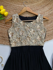 Embroidered Dress-Bust 30