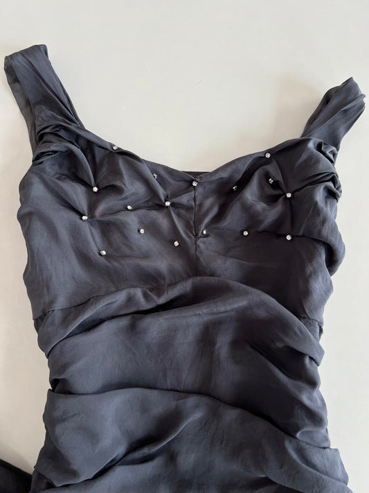 Rhinestone Vintage Dress-Bust 34