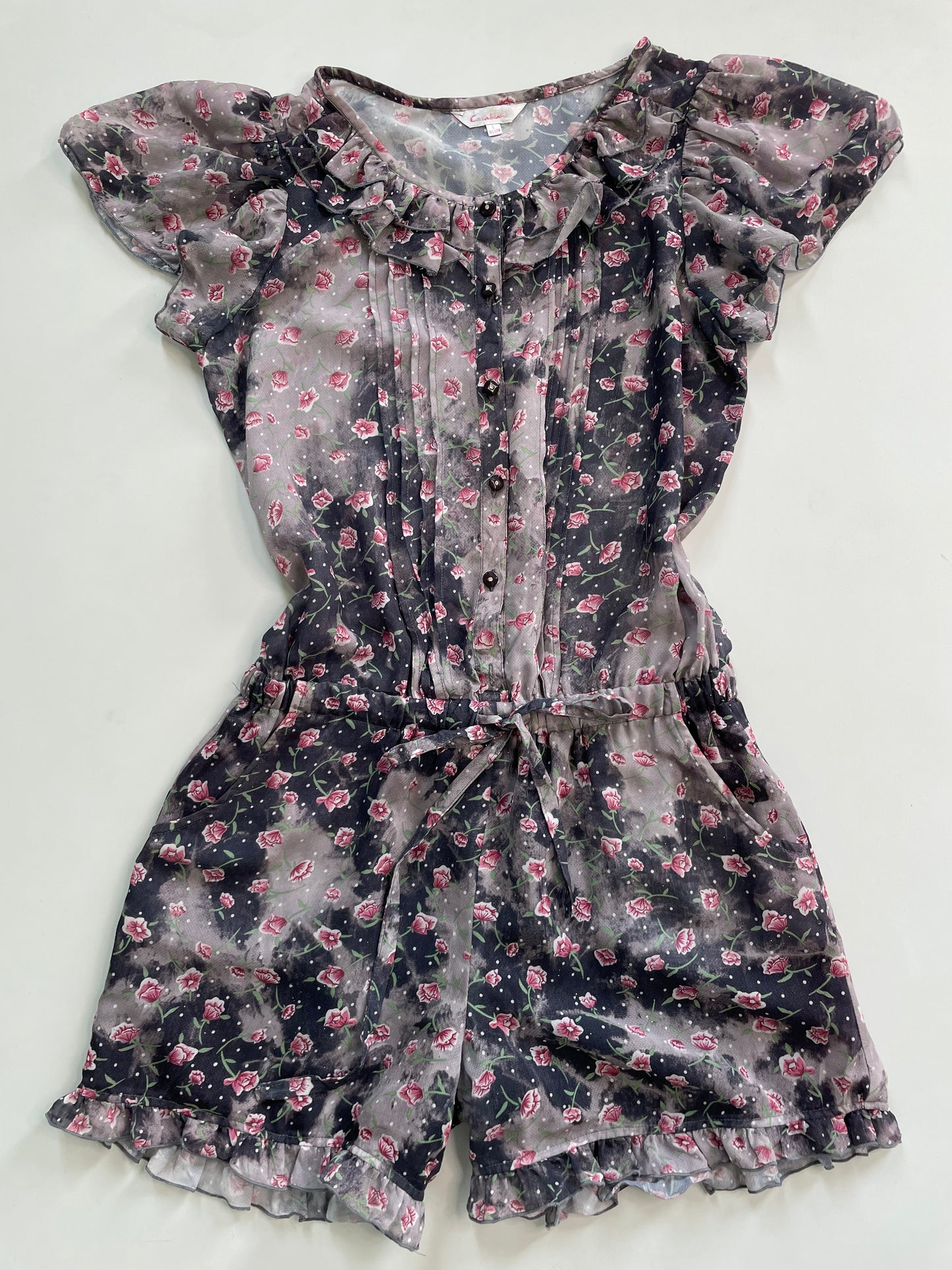 Upper Part Sheer Romper-Bust 36