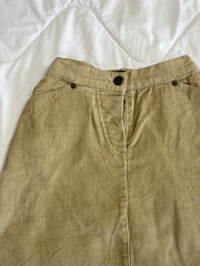 Mango Vintage Corduroy Skirt-Waist 28