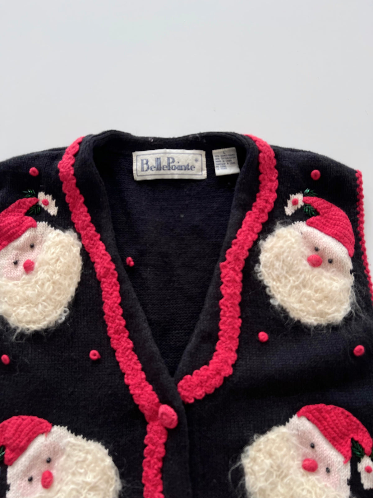 Bellepointe Embroidered Christmas Sweater Vest-Bust 44