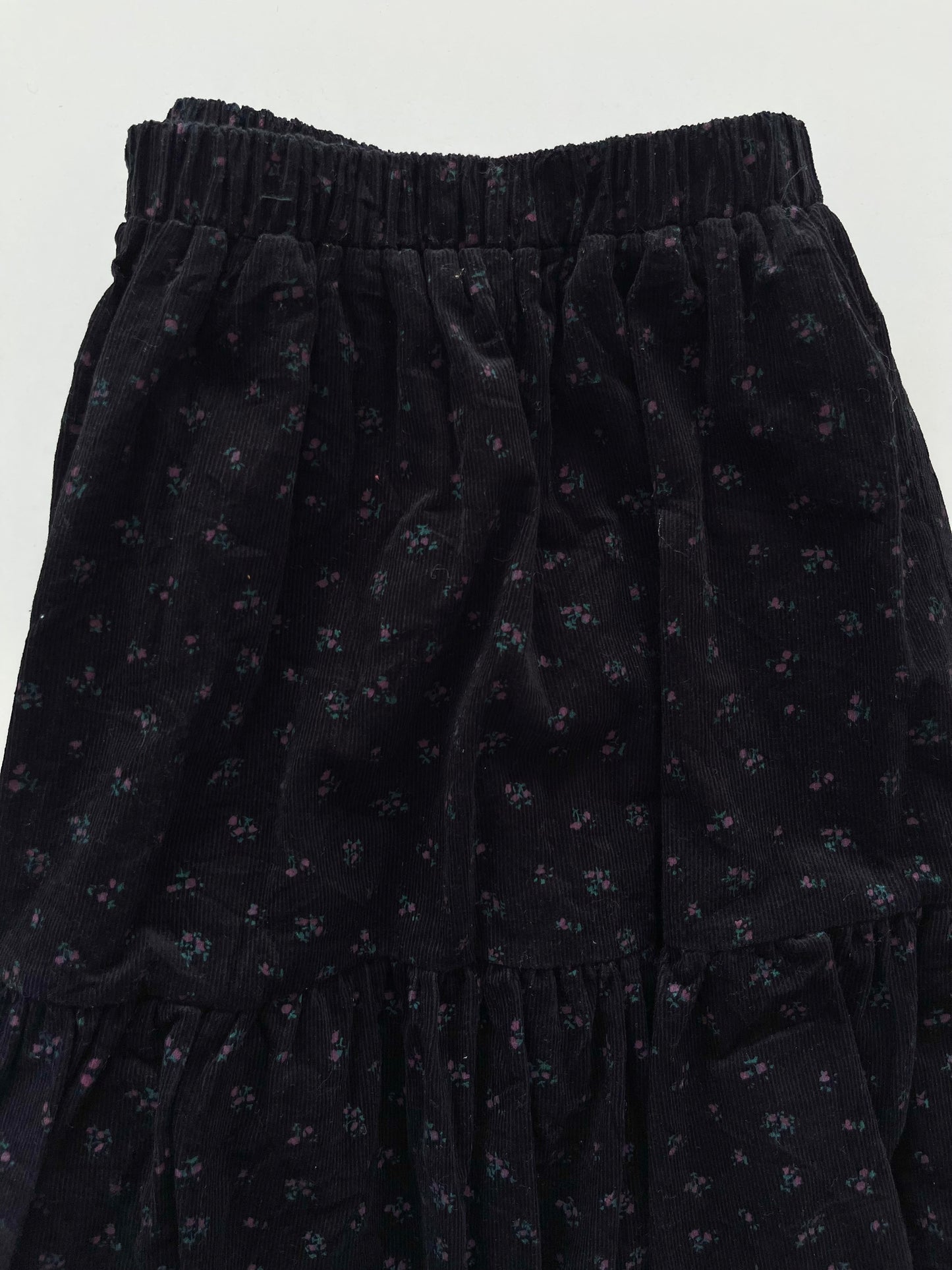Zing Vintage Floral Corduroy Skirt-Waist 28 to 34