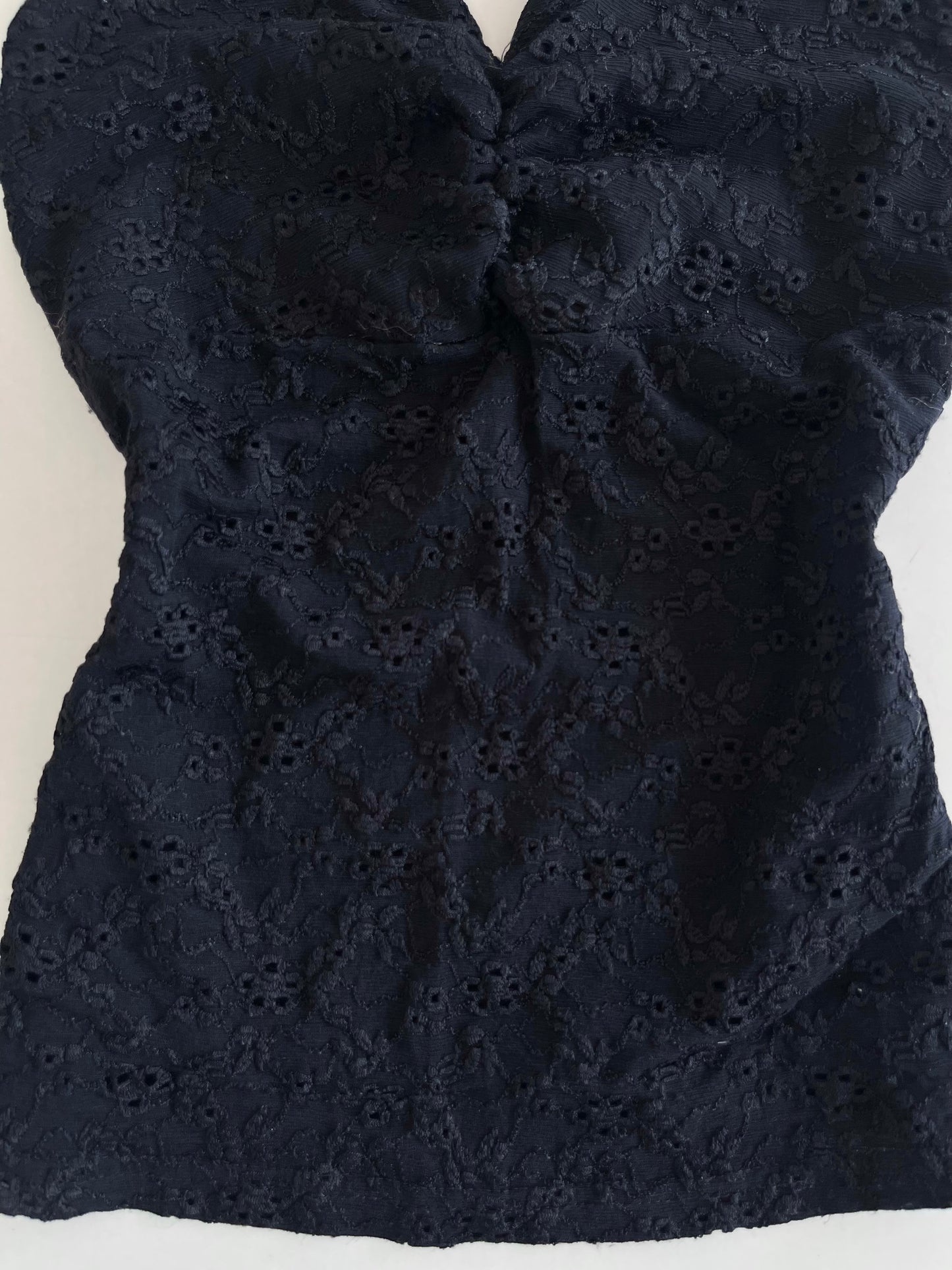 George Embroidered Halter Neck Top- Bust 30 to 32