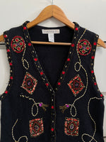Load image into Gallery viewer, Claudia D Vintage Christmas Sweater Vest-Bust 38
