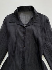 Black Sheer Shirt-Bust 44