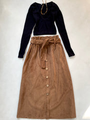 Vintage Corduroy Skirt-Waist 30 to 32