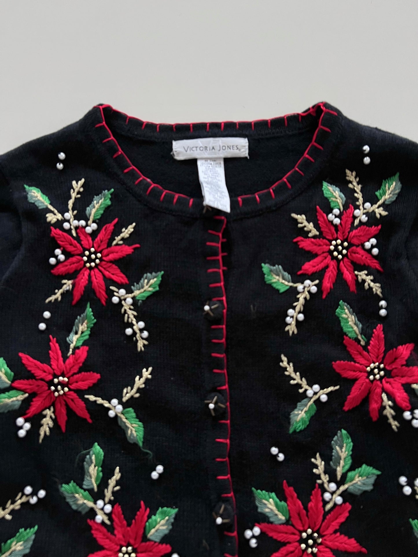 Victoria Jones Embroidered Sweater-Bust 42