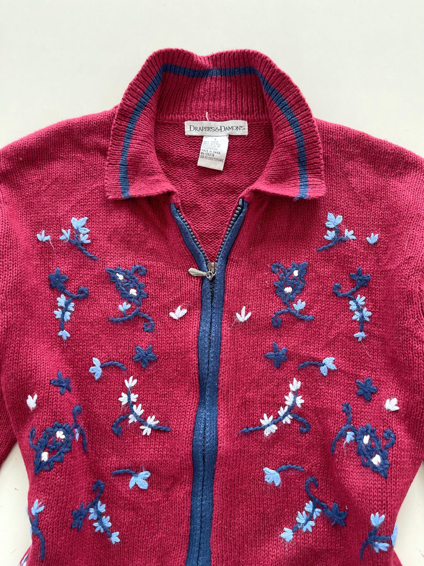 Draper'S & Damon'S Embroidered zipper-Bust 42