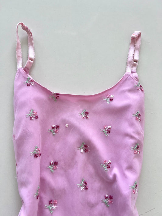 Edc Vintage Embroidered Dress-Bust 38
