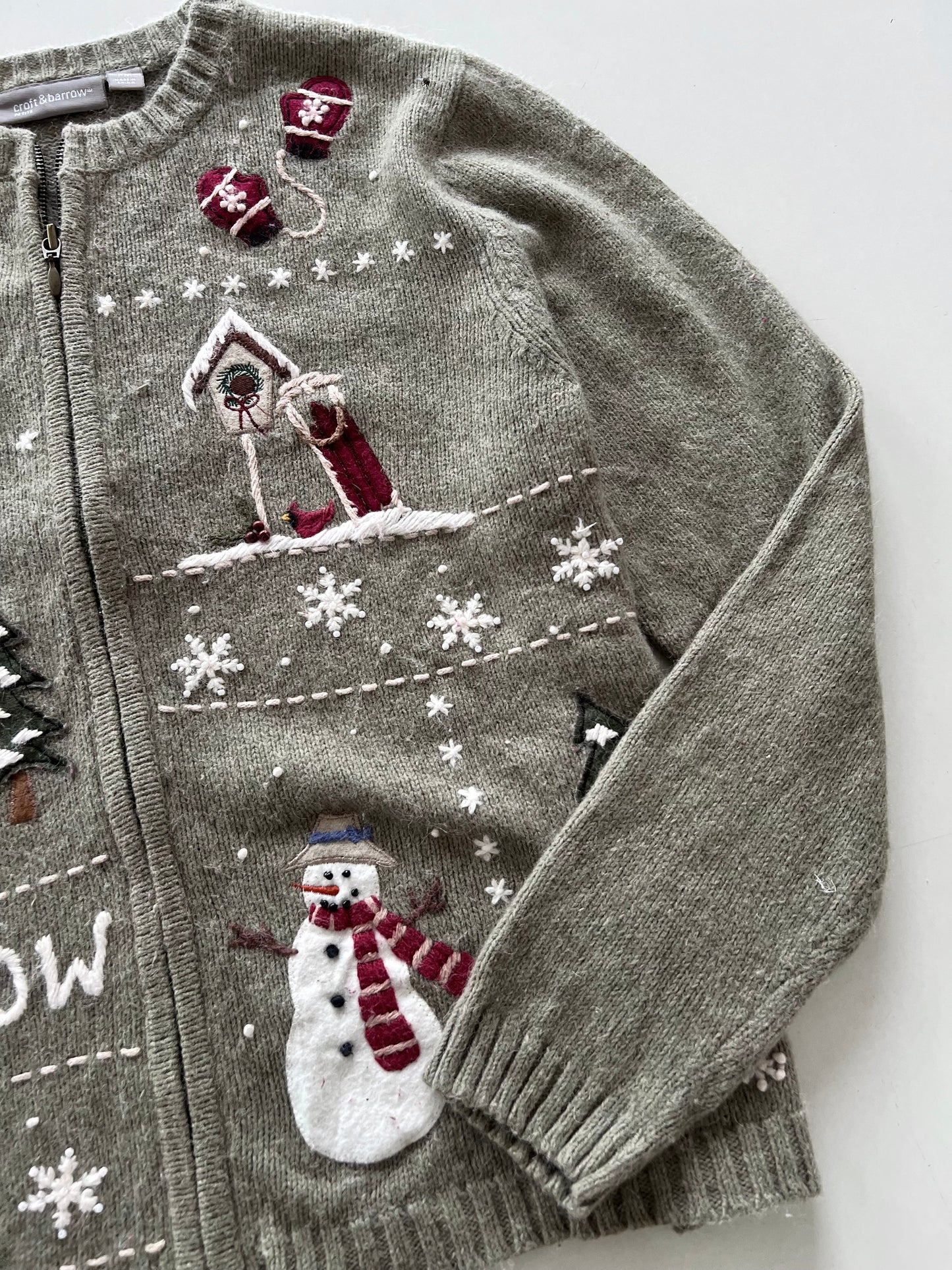 Croft & Barrow Christmas Zipper-Bust 44