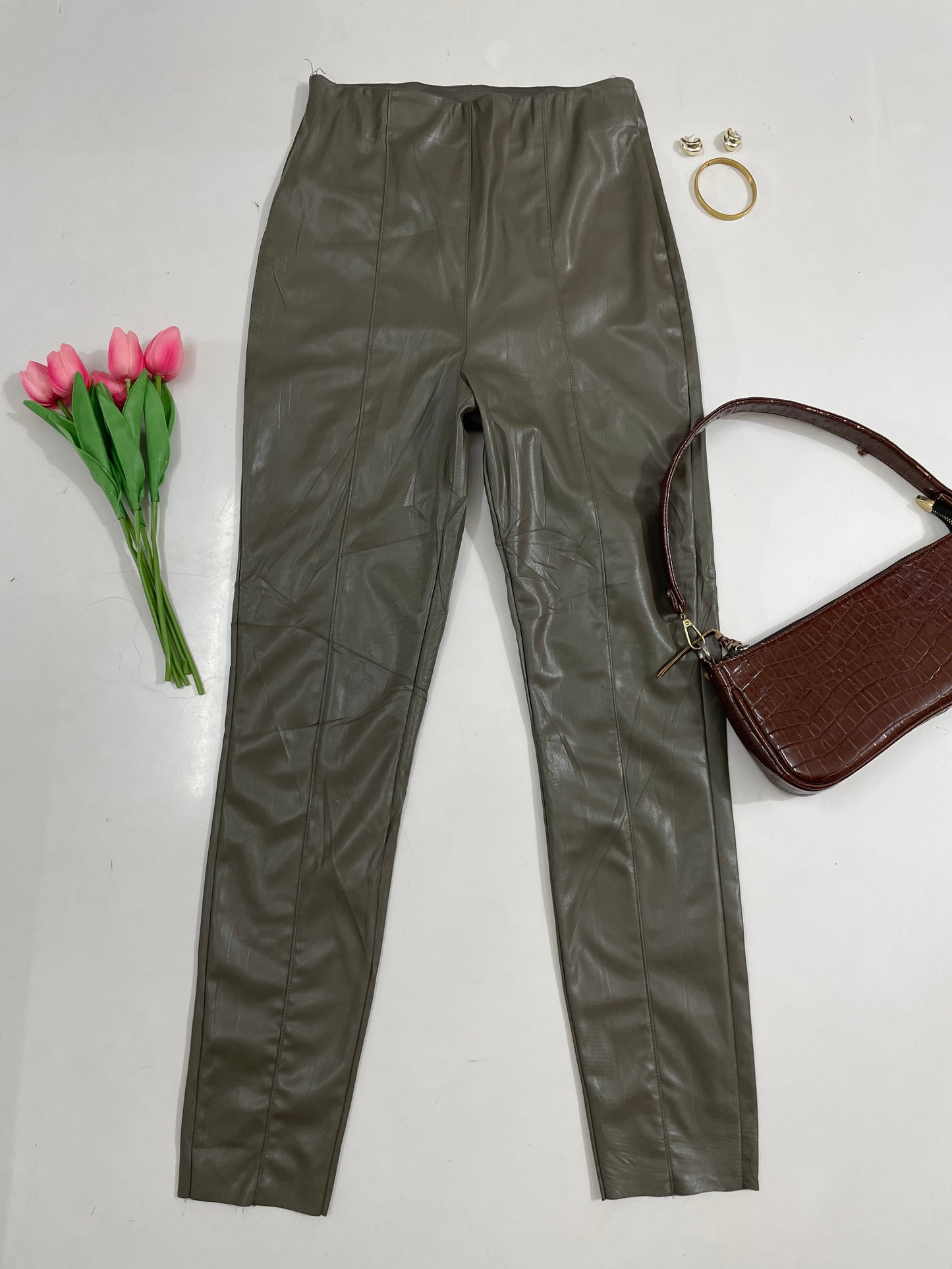 H&M Faux Leather Pants - Waist 26 to 28