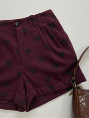 H&m Hearts Shorts-Waist 26