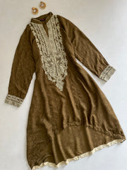 Posh Jacquard Embroidered Kurti-Bust 40