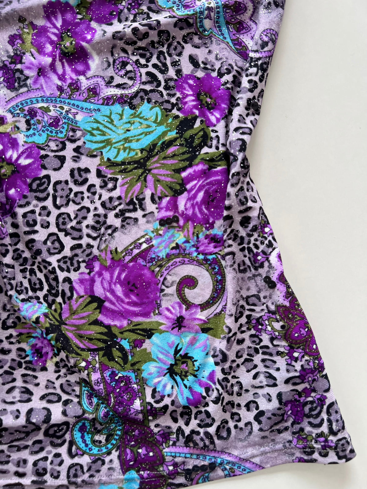Paisley Sheer Shimmer Top-Bust 34 to 36