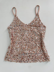 Sequin Slip Top-Bust 34