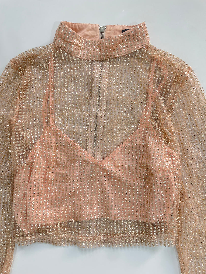 Misguided Shimmer Top-Bust 36