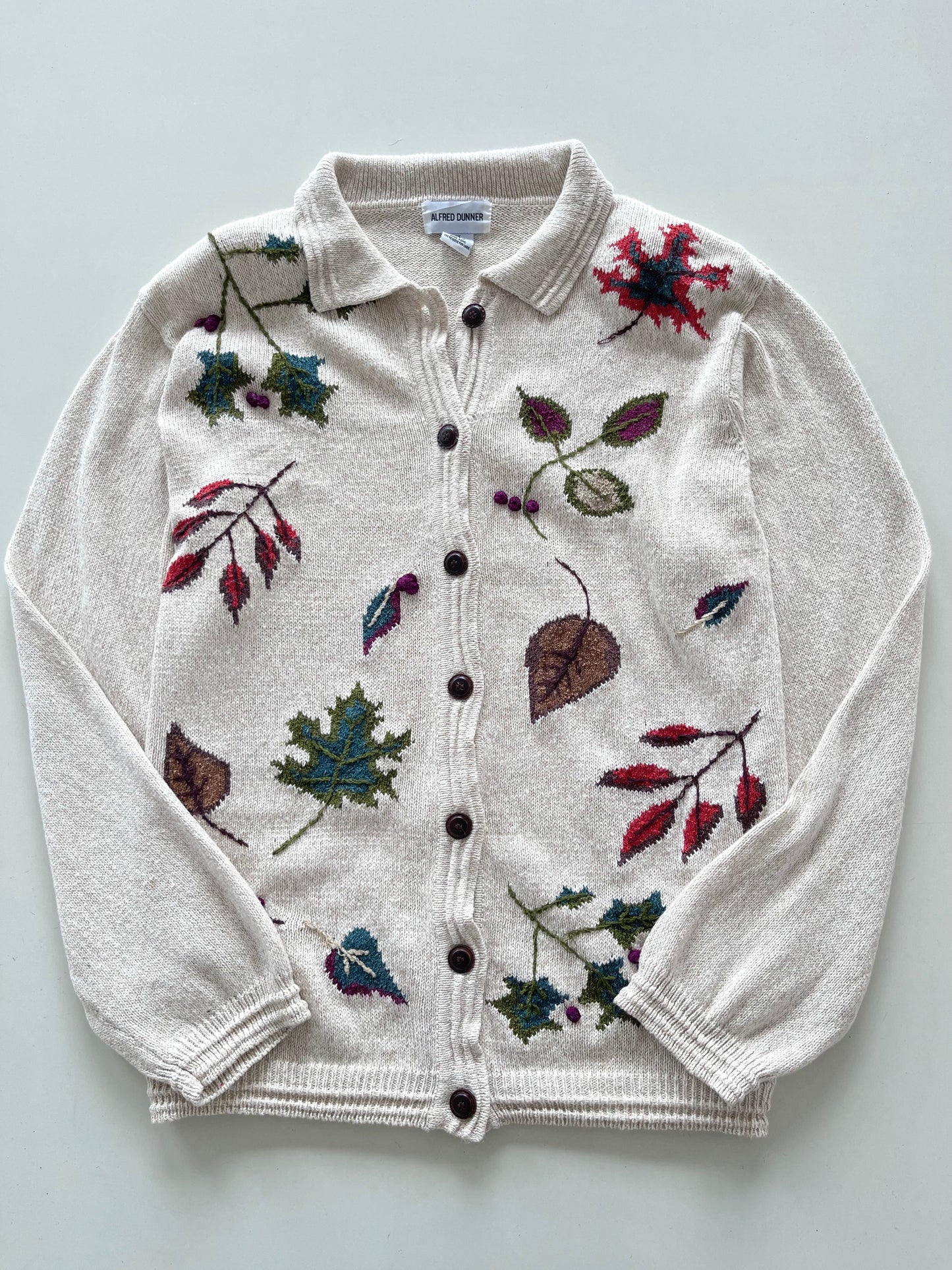 Alfred Dunner Embroidered Vintage Cardigan-Bust 48