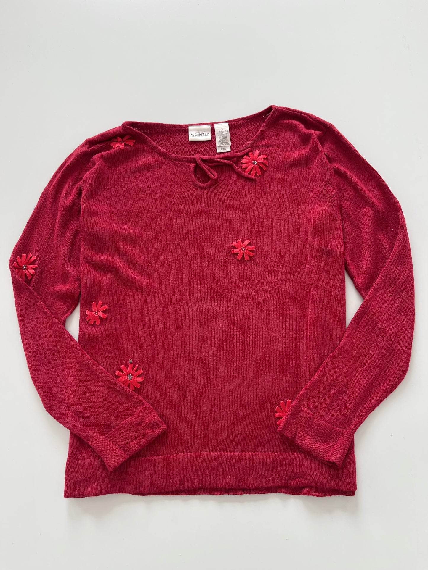 Villager Embroidered Vintage Sweater-Bust 46