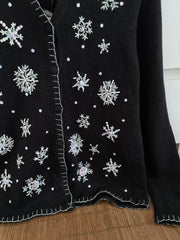 Embroidered Christmas Tagged New Sweater-Bust 36