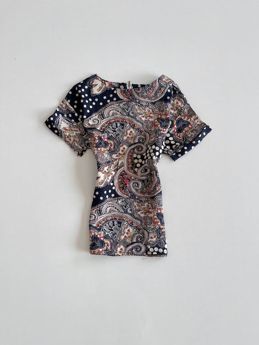 Vintage Paisley Top-Bust 38
