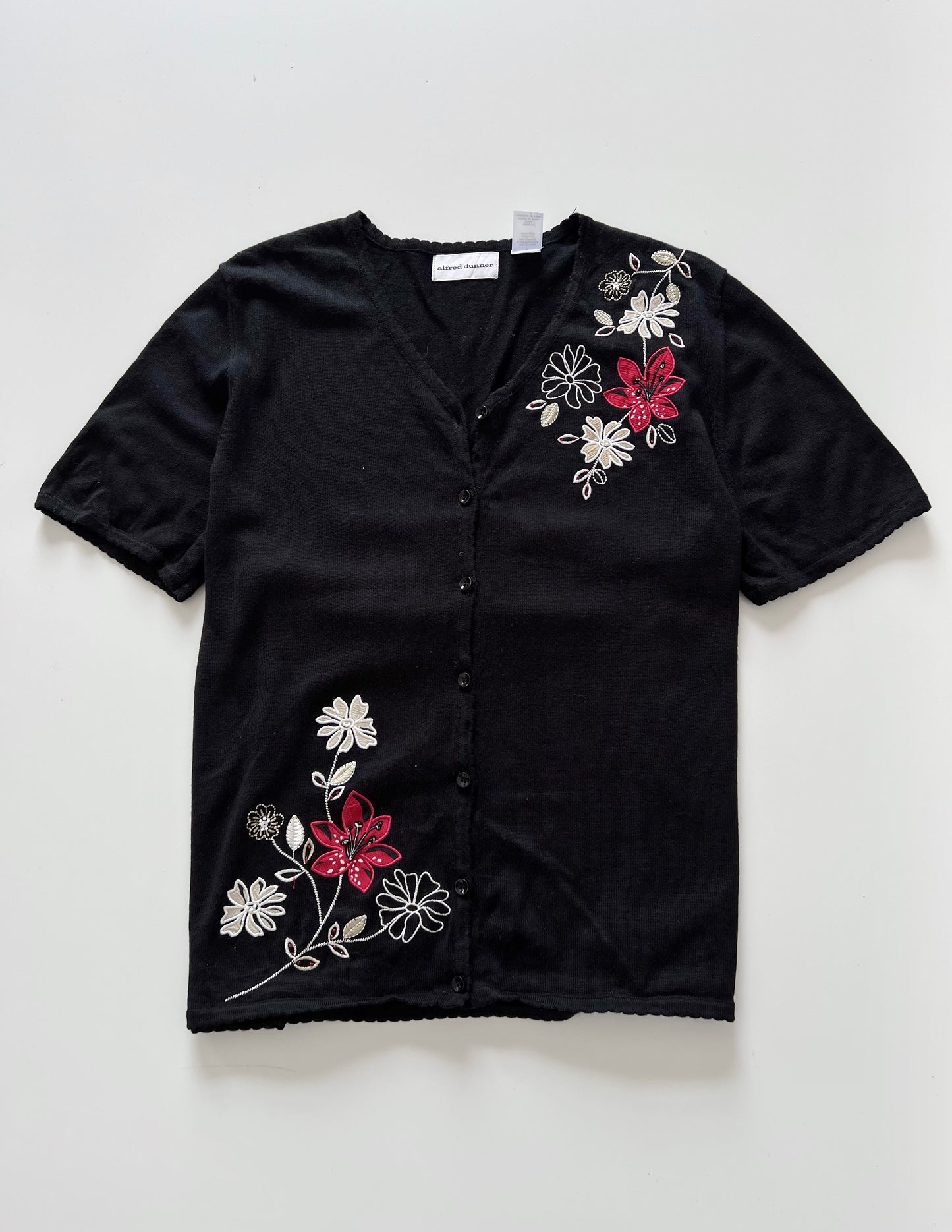 Alfred Dunner Embroidered Sweater-Bust 44