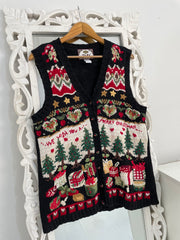 Tiara Christmas Sweater Vest-Bust 40