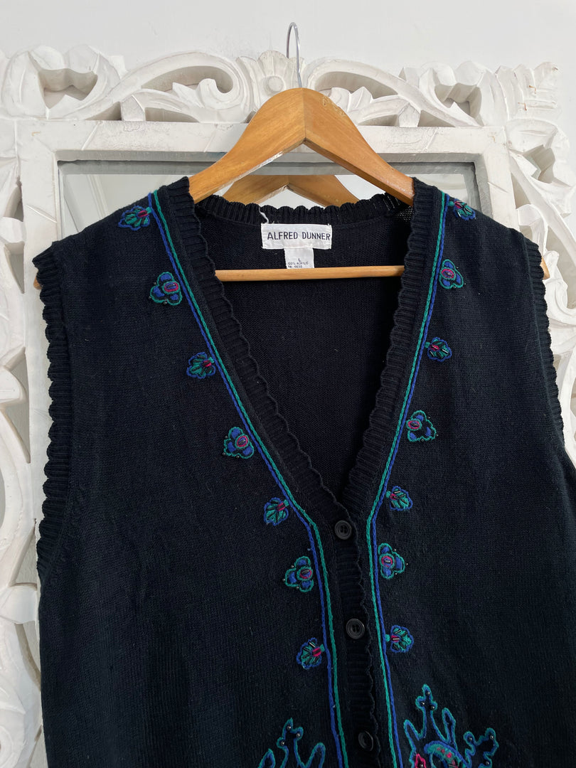 Alfred Dunner Christmas Sweater Vest-Bust 42