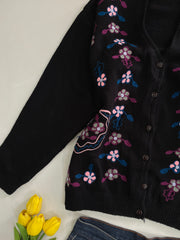 Embroidered Sweater-Bust 40