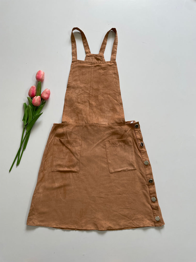 PRIMARK SUEDE DUNGAREE - WAIST 26