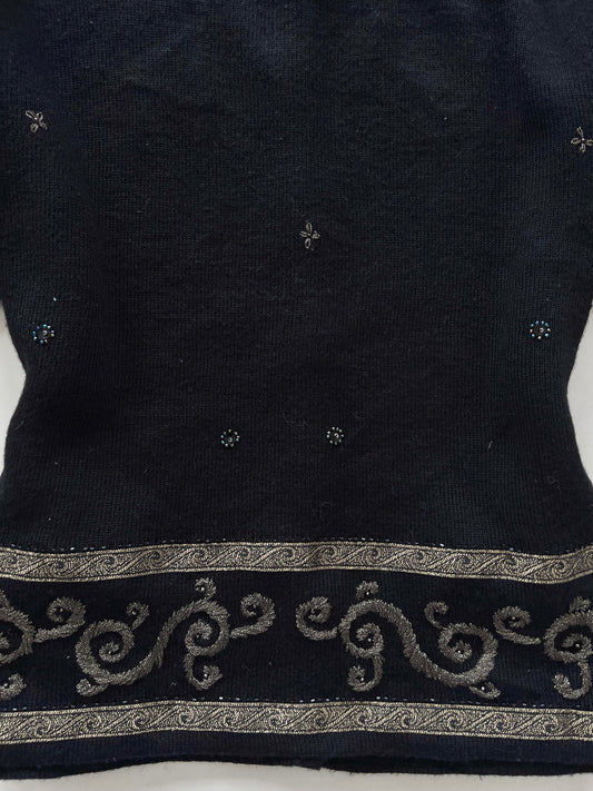 Talbots Vintage Embroidered Sweater-Bust 42