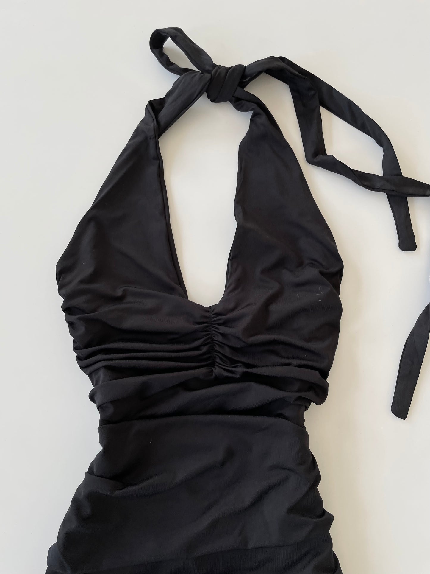 Halter Ruched Dress-Bust 30 to 32