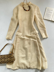 Elizabeth Bryne Wool Winter Dress-Bust 34
